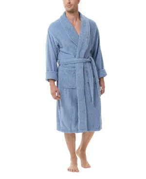 Men's cotton terry robe INK IVY