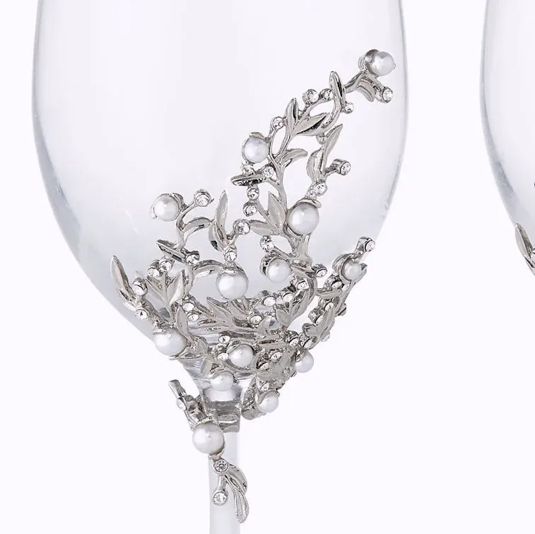 Ocean Pearl Celebration Wine Goblet Sets