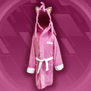 Official Sonic the Hedgehog Amy Rose Cosplay Hooded Adult Bathrobe / Dressing Gown