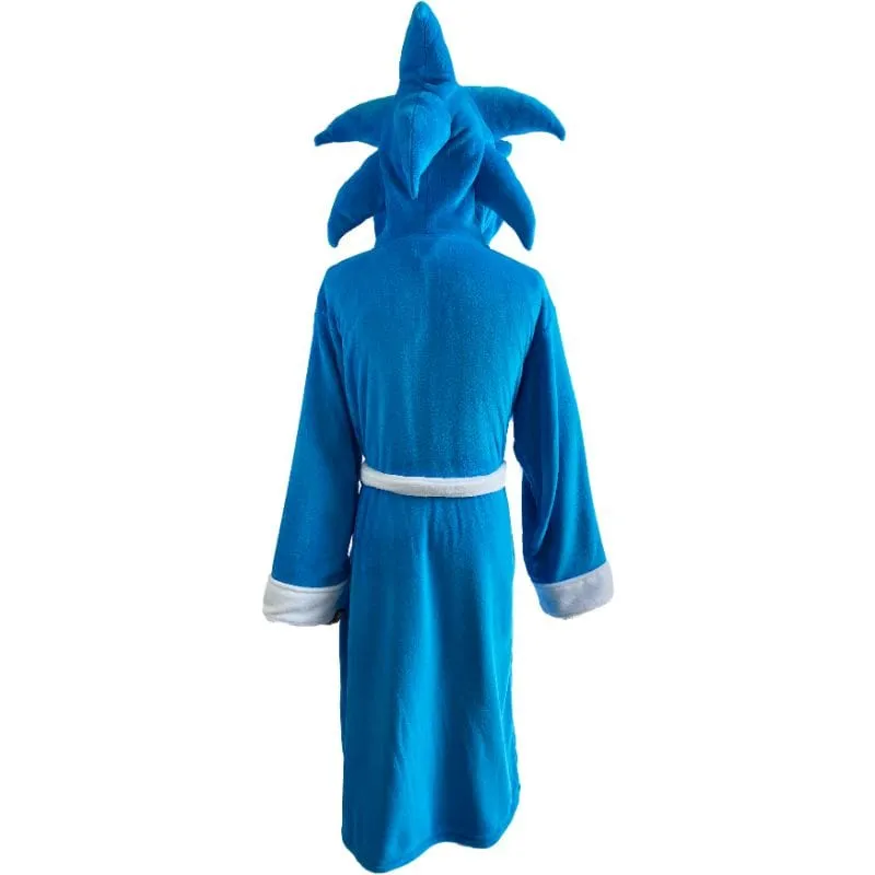 Official Sonic the Hedgehog Cosplay Hooded Adult Bathrobe / Dressing Gown