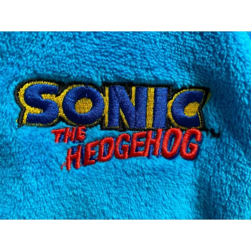 Official Sonic the Hedgehog Cosplay Hooded Children's Bathrobe / Dressing Gown