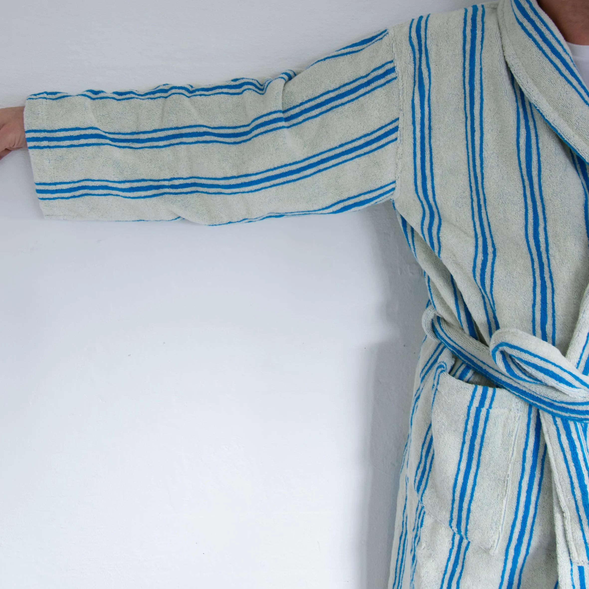 Organic Bathrobe Stripe