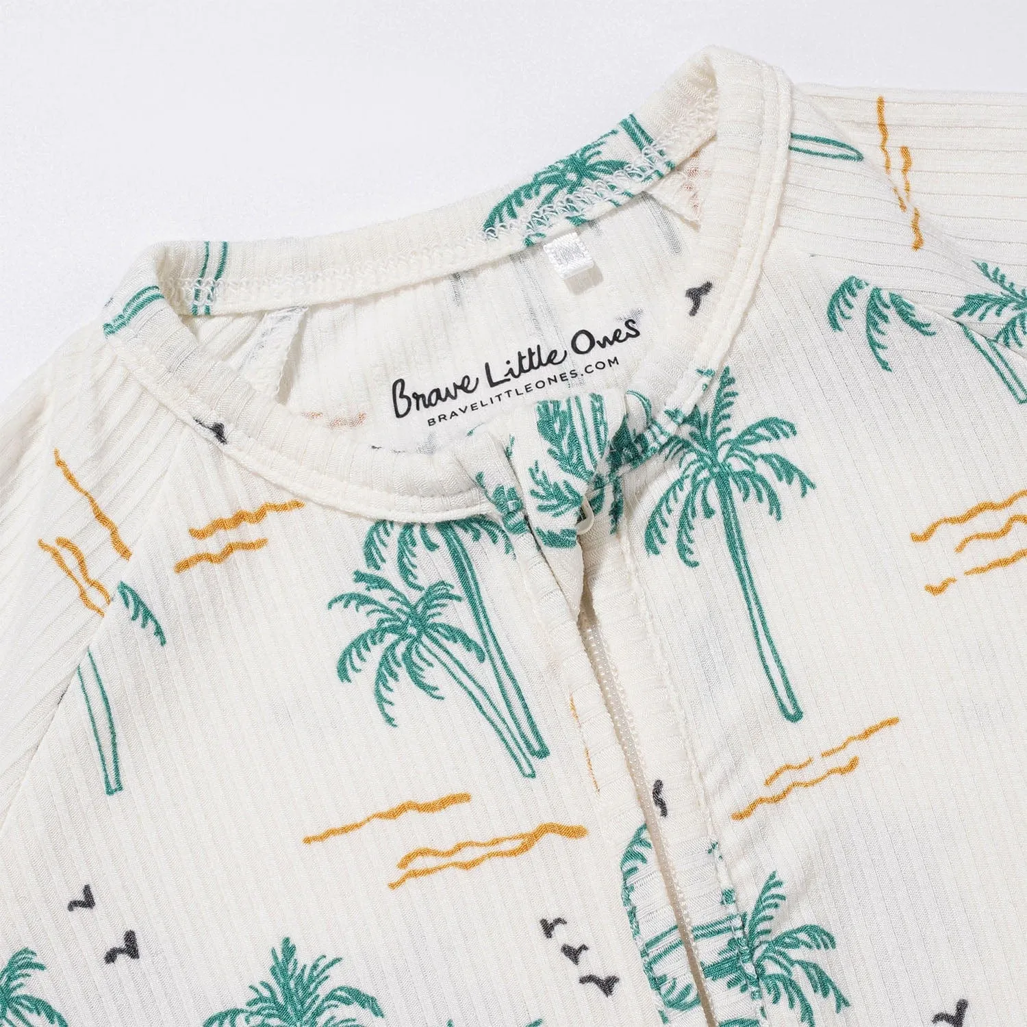 Palm Trees Zip Romper