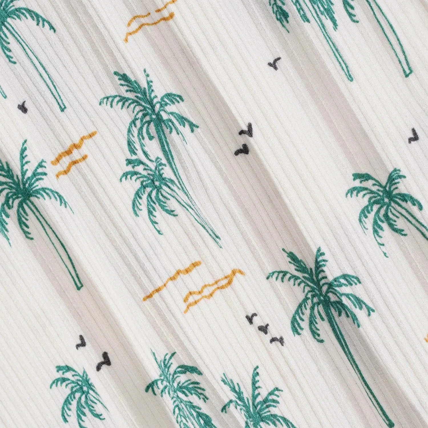 Palm Trees Zip Romper