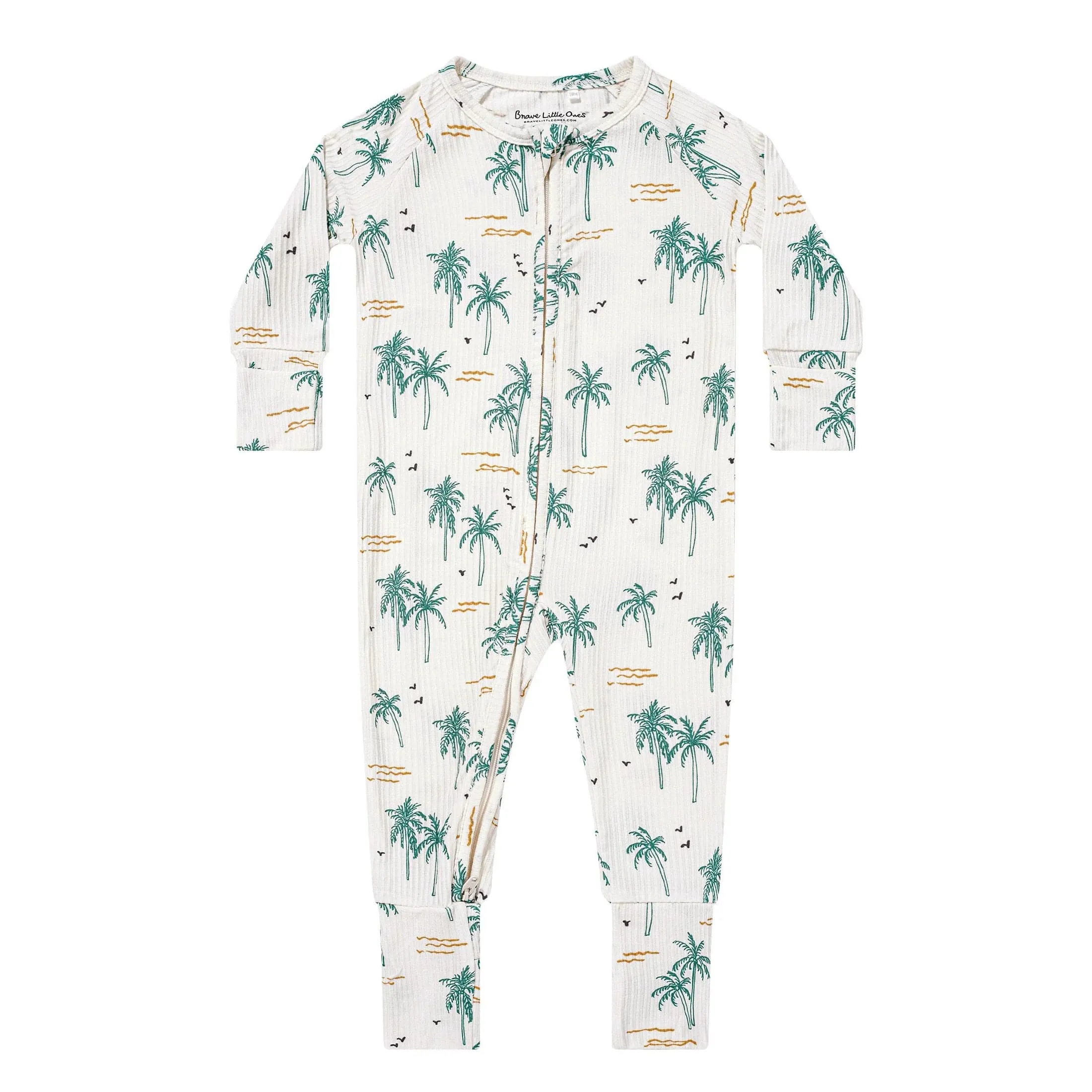 Palm Trees Zip Romper