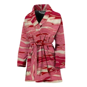 Pink Camouflage Lava Bath Robe - Women