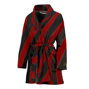 Red Zebra Bath Robe - Women