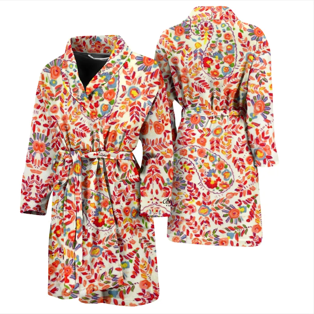 Retro Paisley Bath Robe