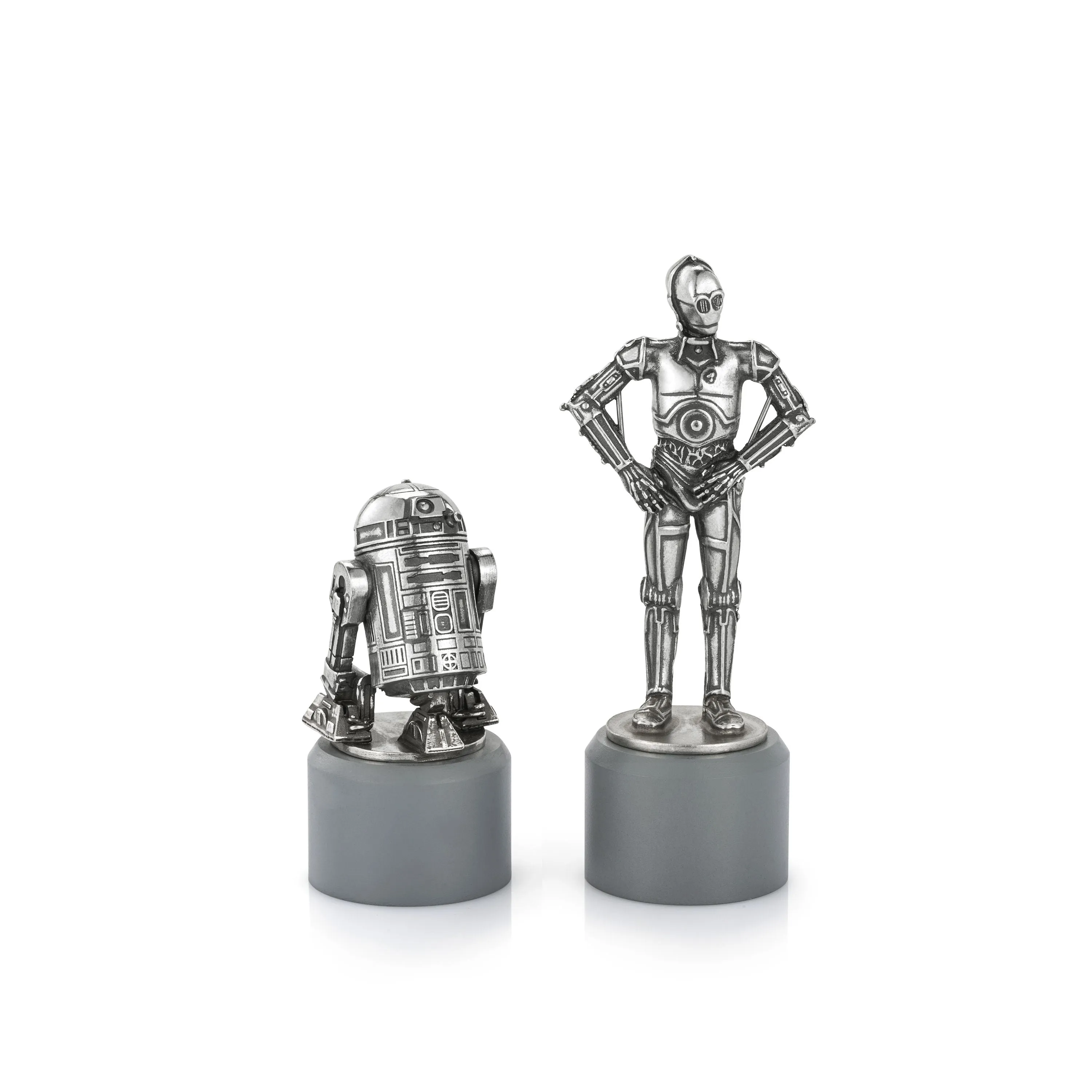 Royal Selangor R2-D2Ê C-3PO Knight Chess Piece Pair - Star Wars Range