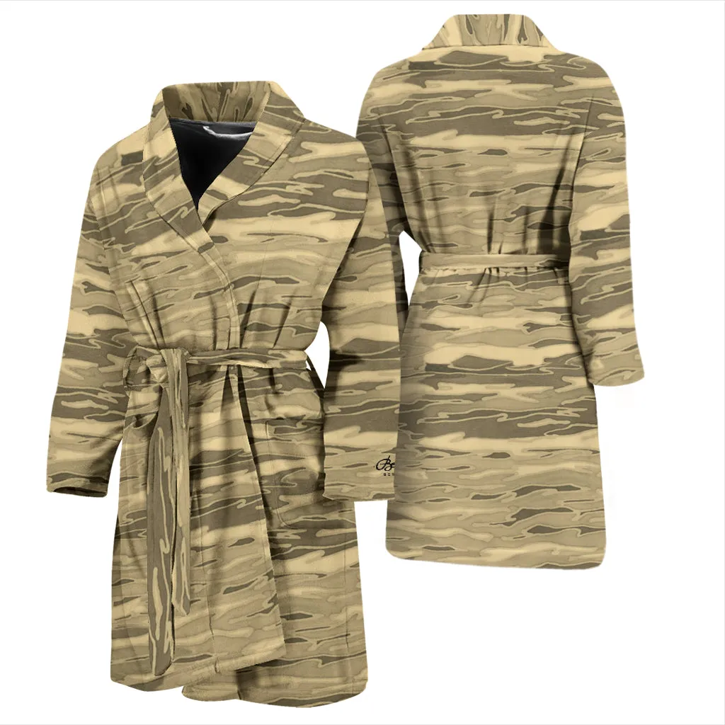 Sand Lava Camouflage Bath Robe - Men