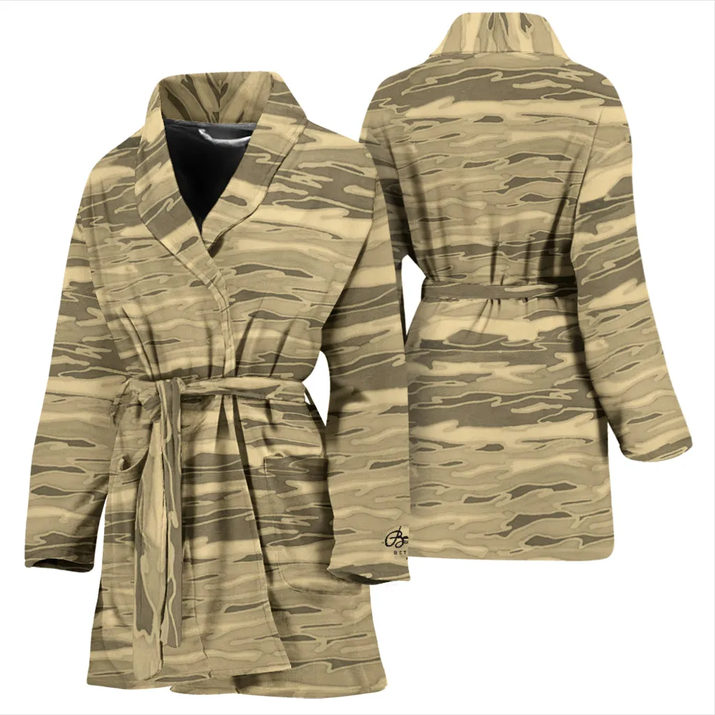 Sand Lava Camouflage Bath Robe - Women