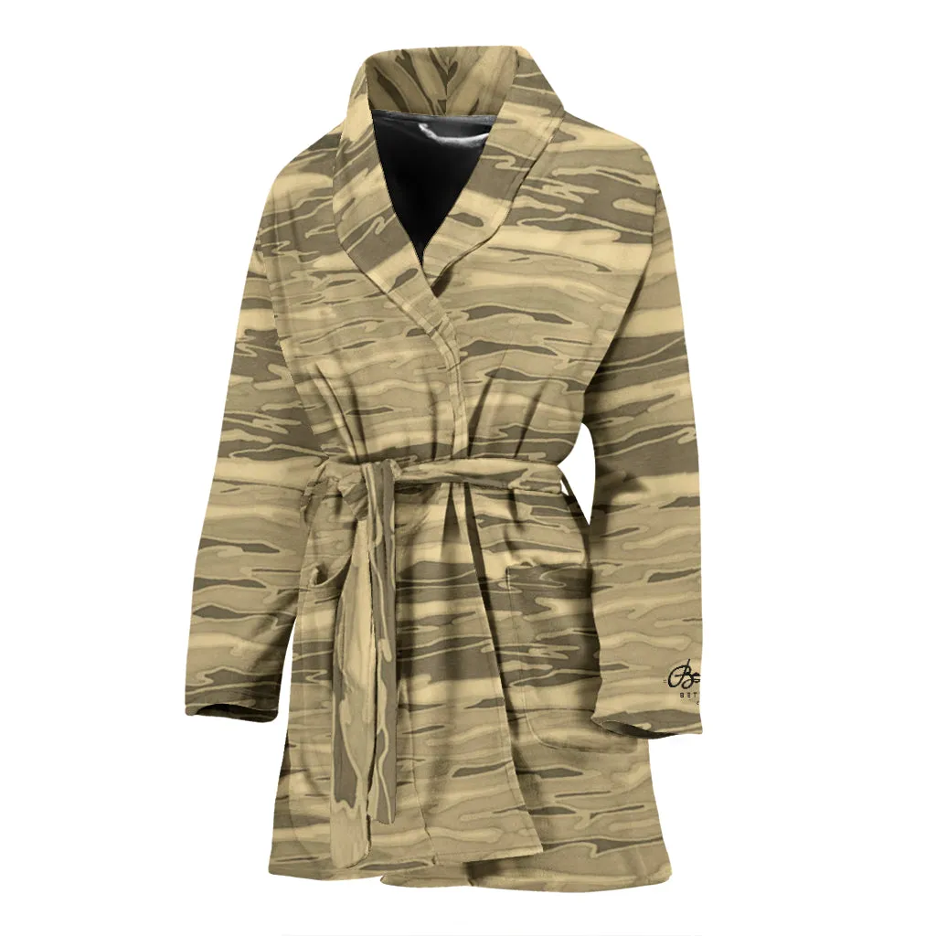 Sand Lava Camouflage Bath Robe - Women