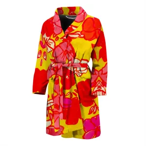 Sixties Floral Bath Robe - Men