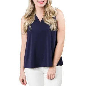 Sleeveless Amy Top - Navy