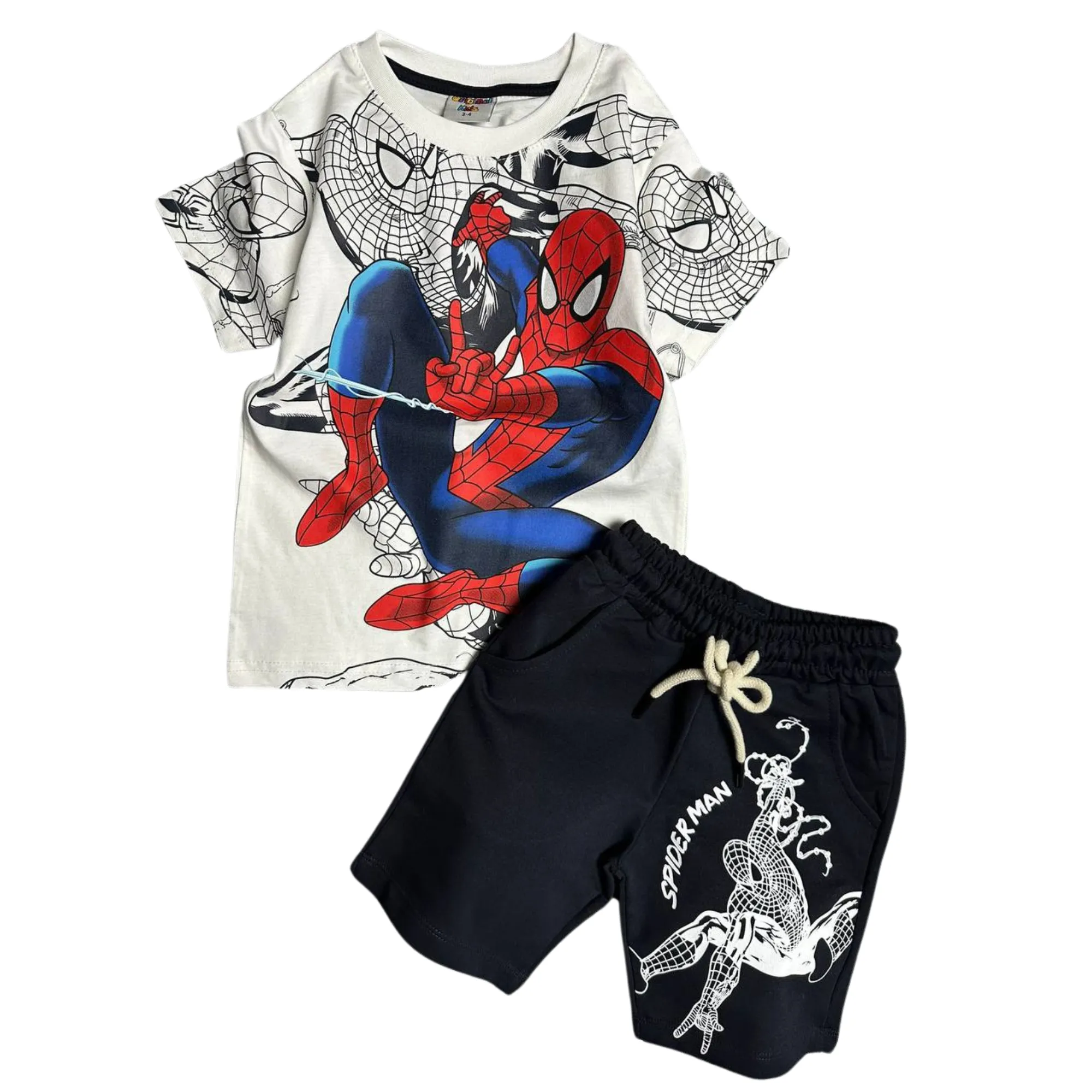 Spidy Boy Shorts Set