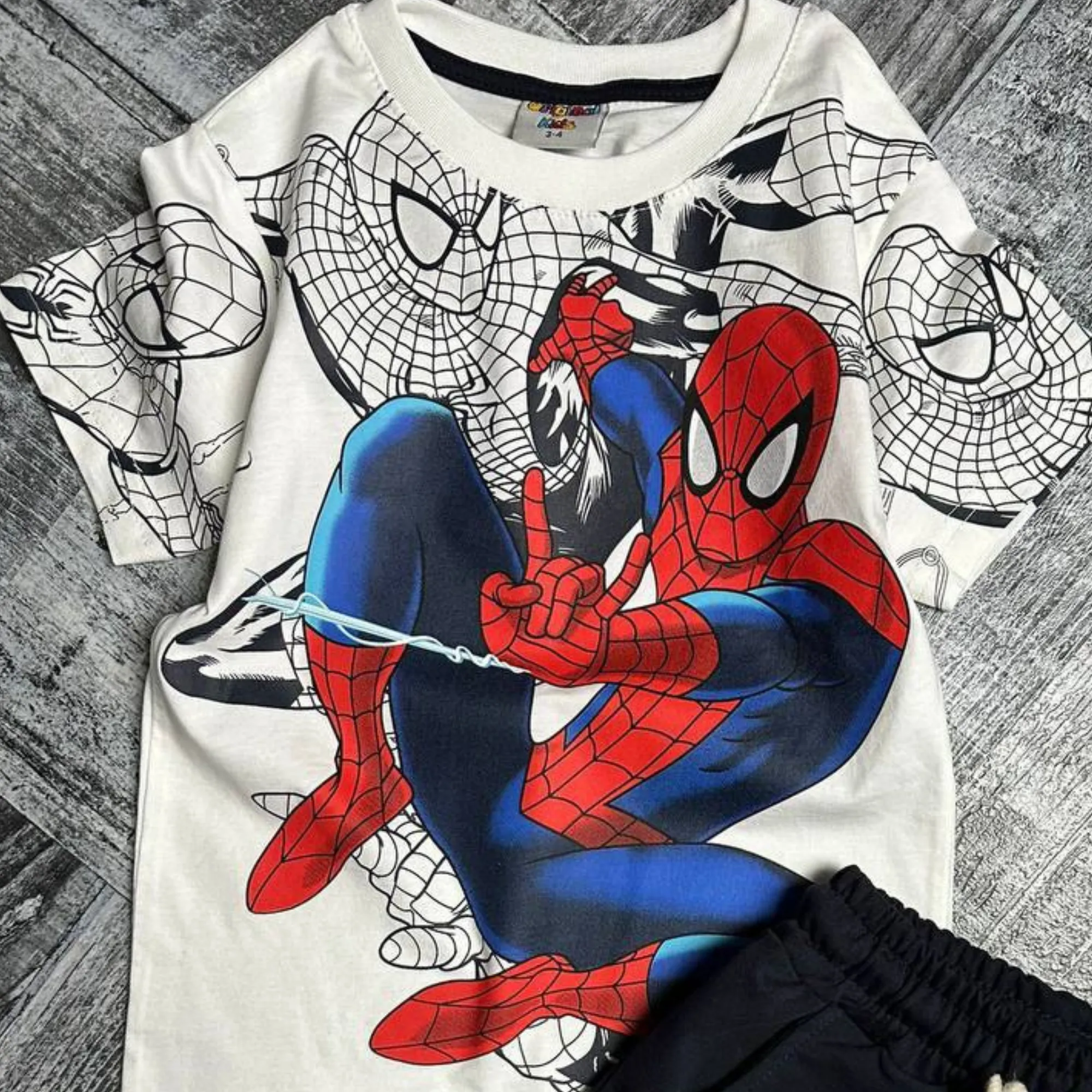 Spidy Boy Shorts Set