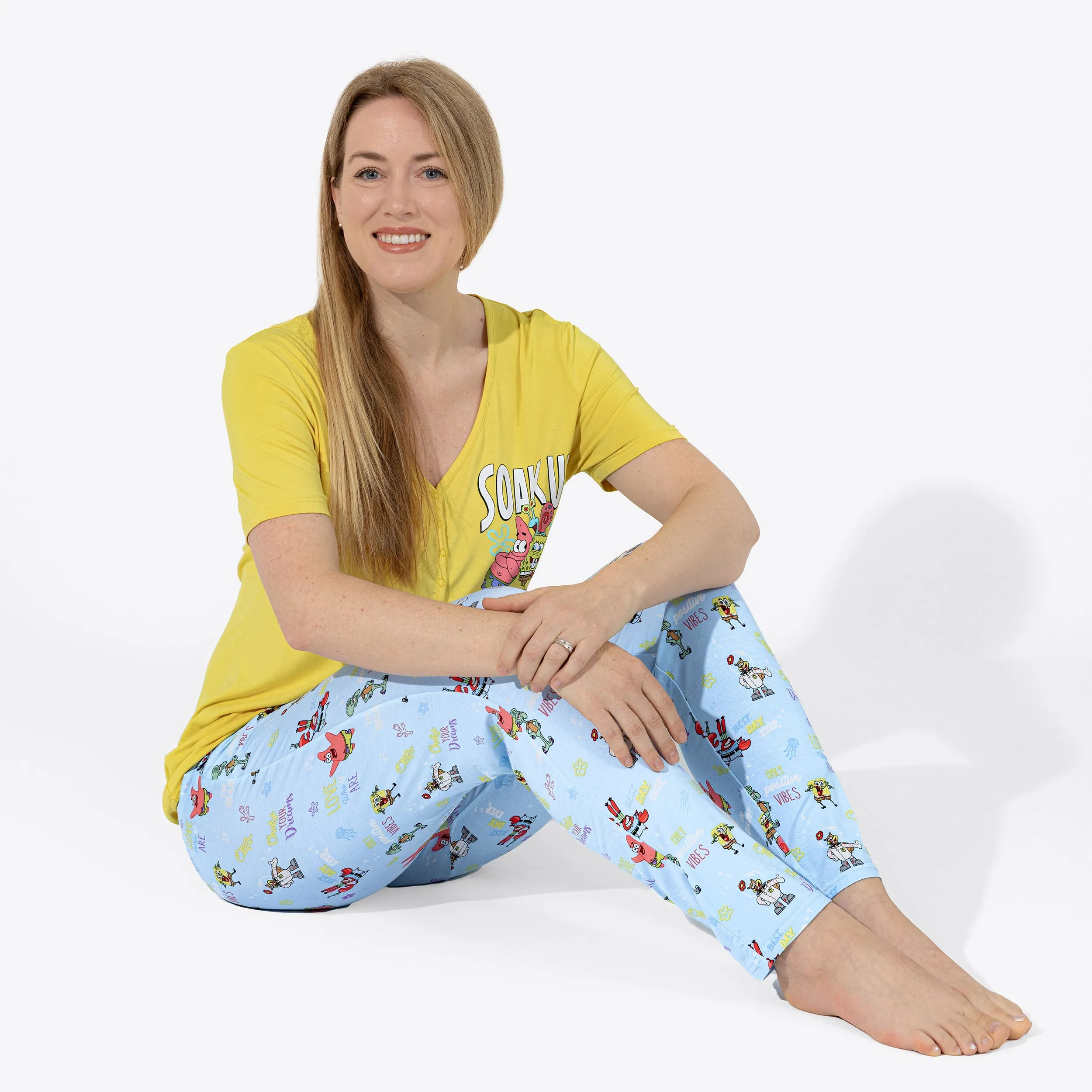 SpongeBob SquarePants: Good Vibes Bamboo Women's Pajama Set