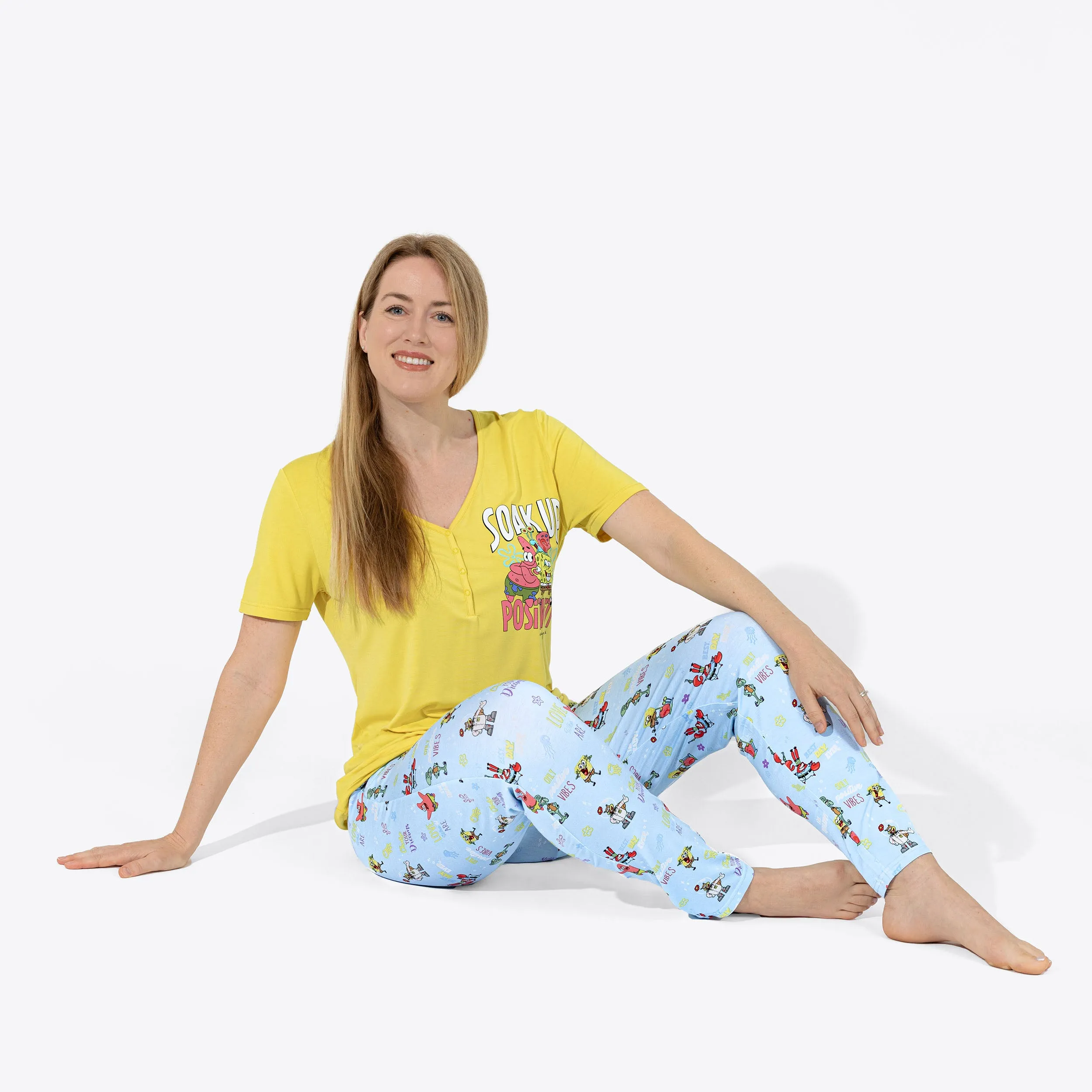 SpongeBob SquarePants: Good Vibes Bamboo Women's Pajama Set