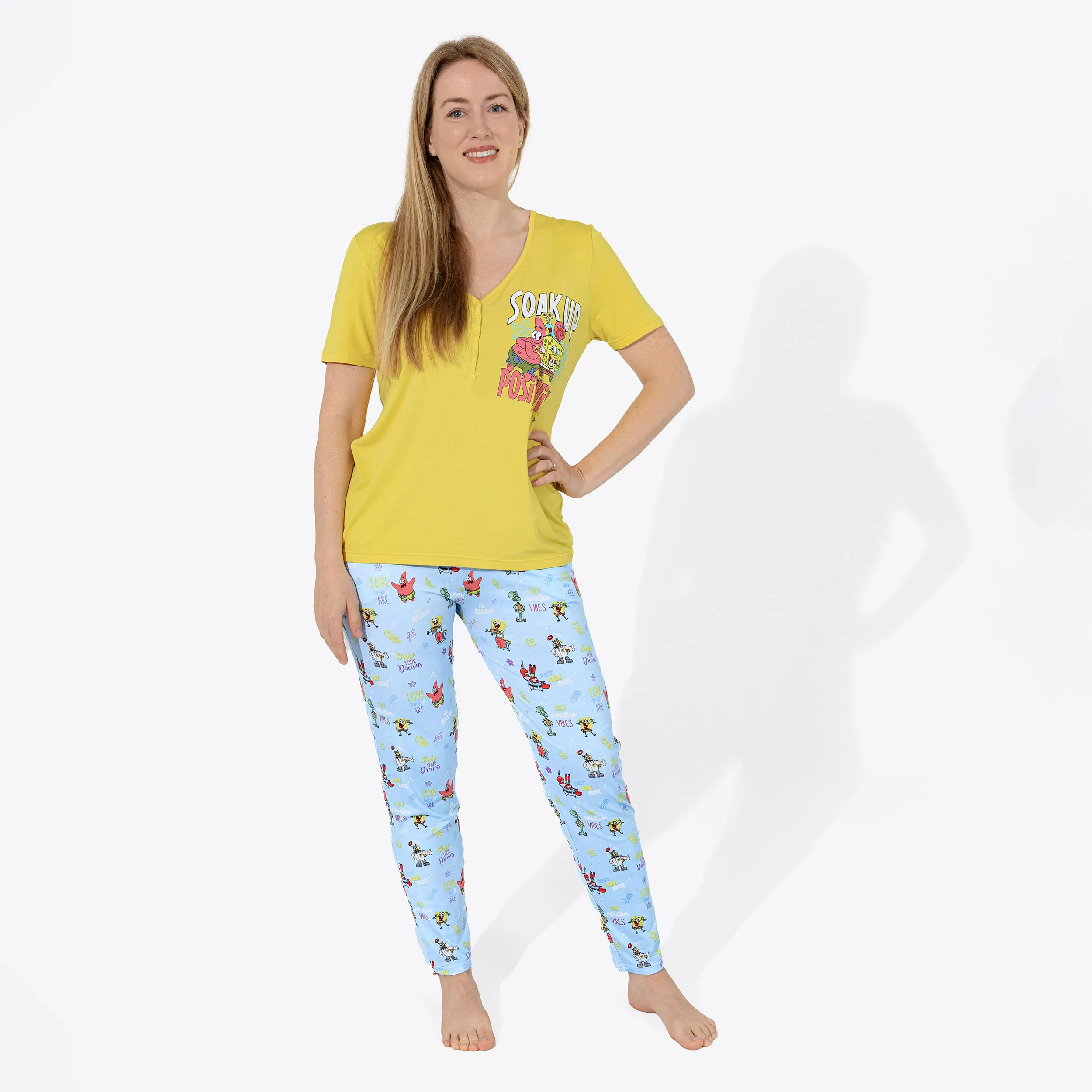 SpongeBob SquarePants: Good Vibes Bamboo Women's Pajama Set