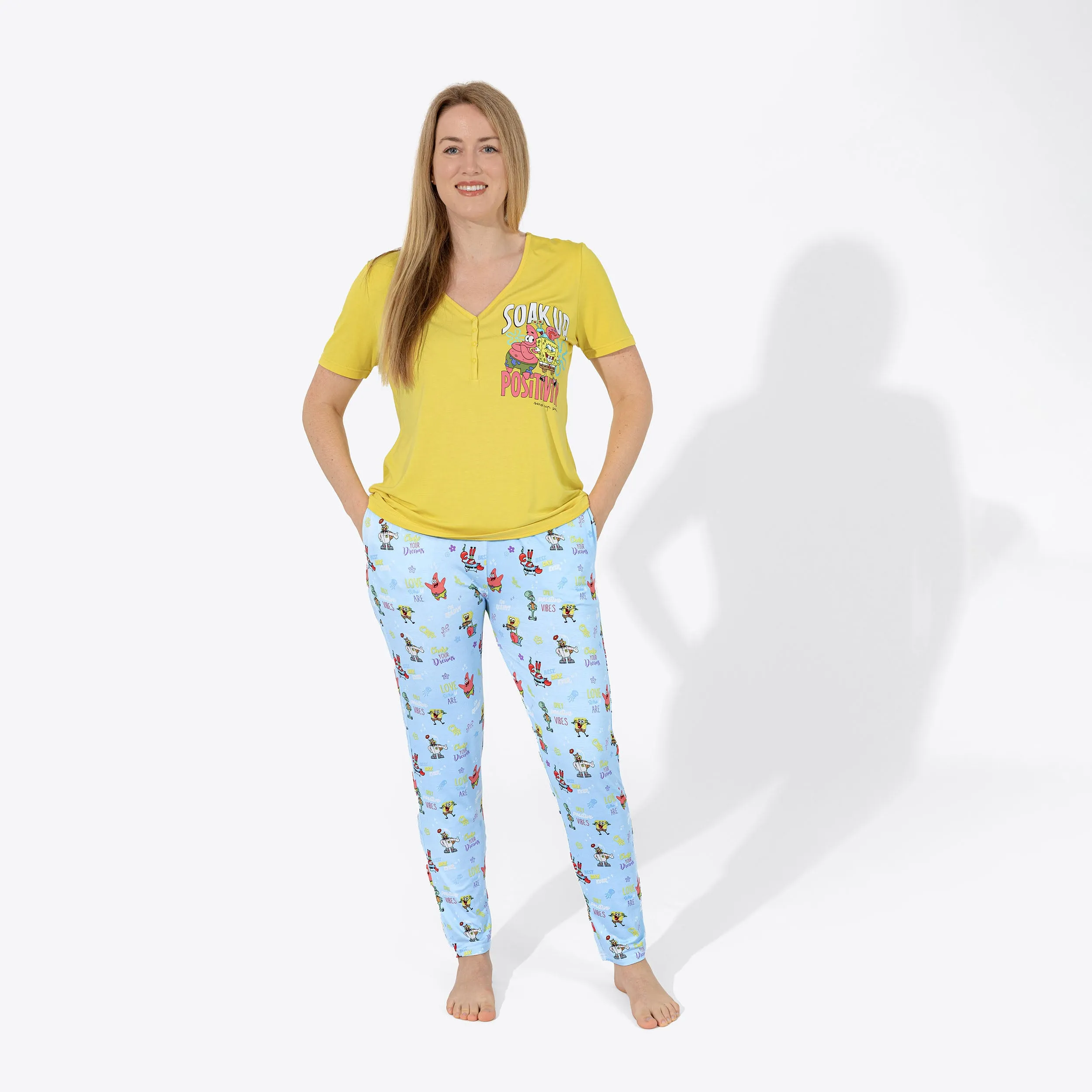 SpongeBob SquarePants: Good Vibes Bamboo Women's Pajama Set