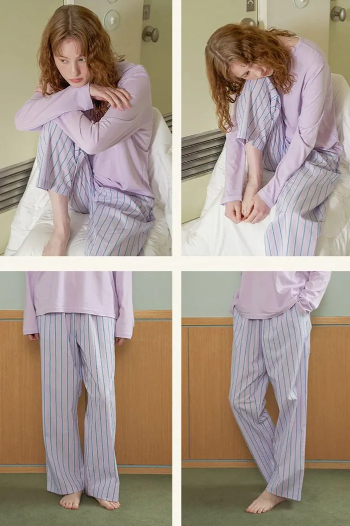 Striped Pajama Set / Yellow