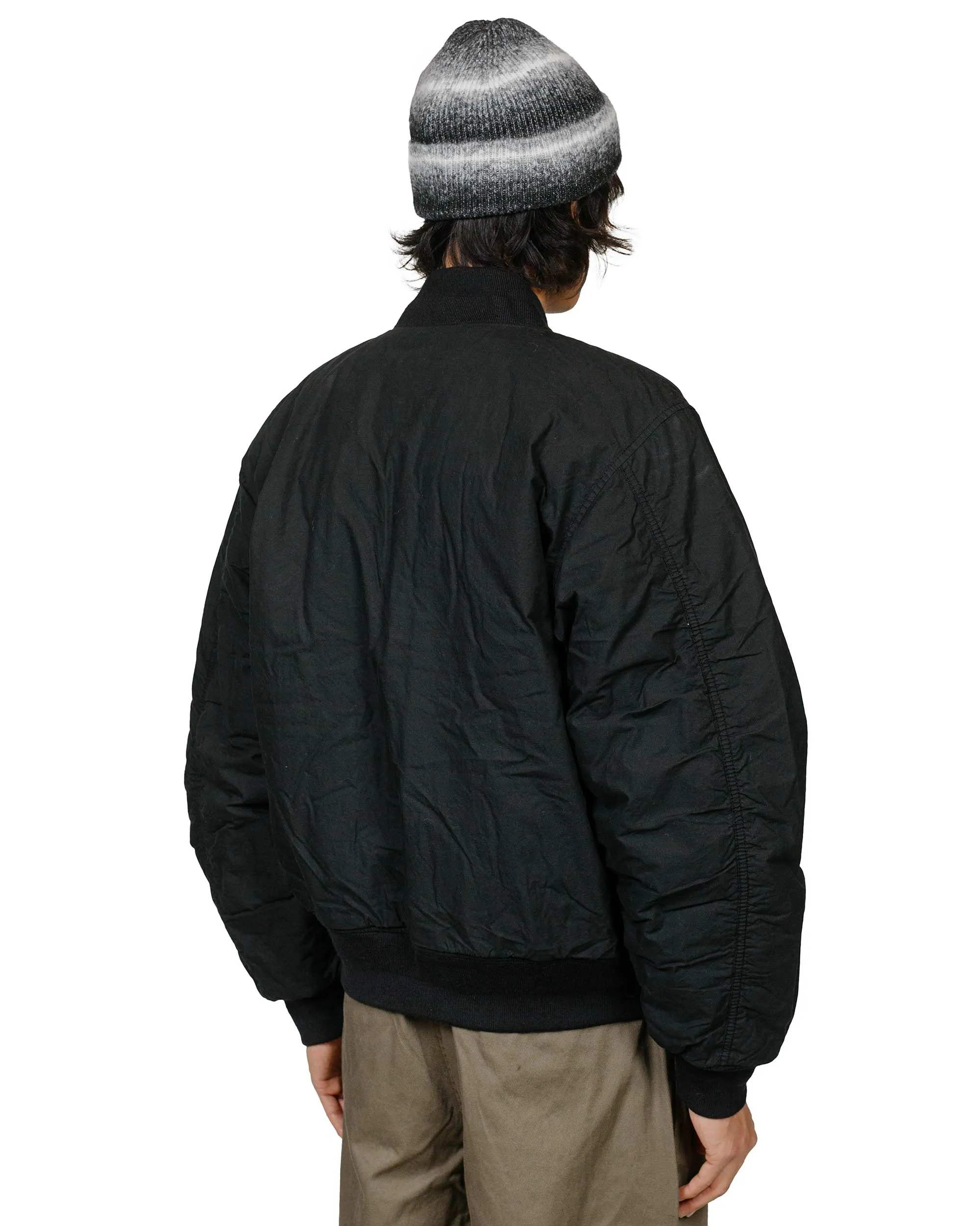 Stüssy Quilted Bomber Waxed Black