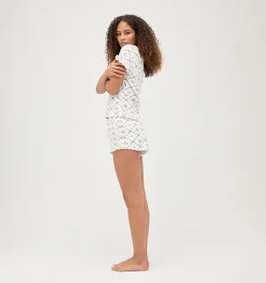 The Nina Pajama Set - Butterfly Trellis