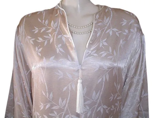 *VINTAGE NEW WITH TAG VALENTINO BAMBOO SATIN DRESSING GOWN PEIGNOIR IN CHAMPAGNE - WOULD MAKE A WONDERFUL GIFT