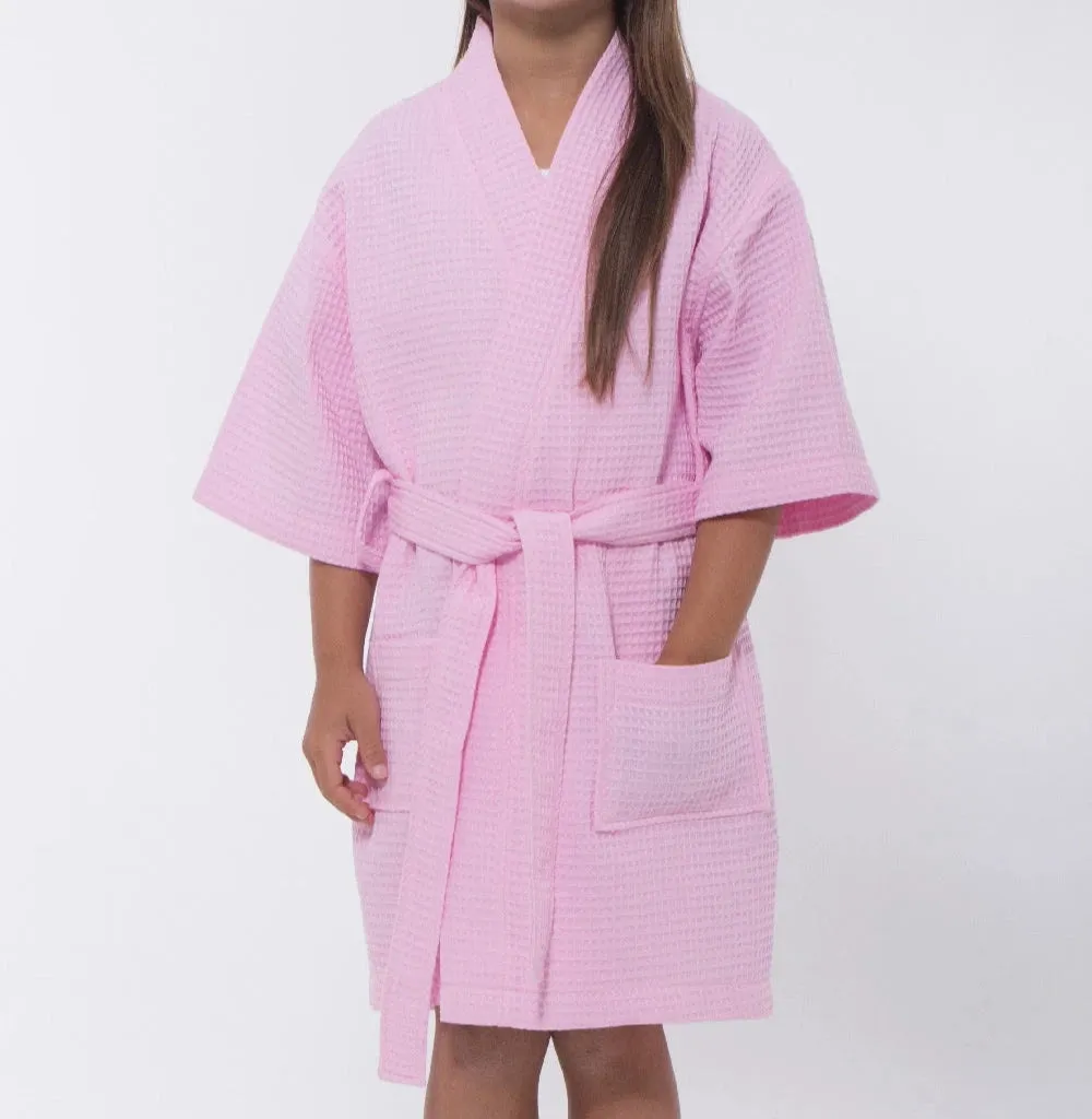 Waffle Kimono Kid's Robes