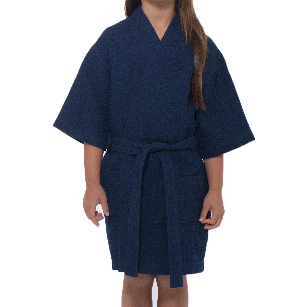 Waffle Kimono Kid's Robes