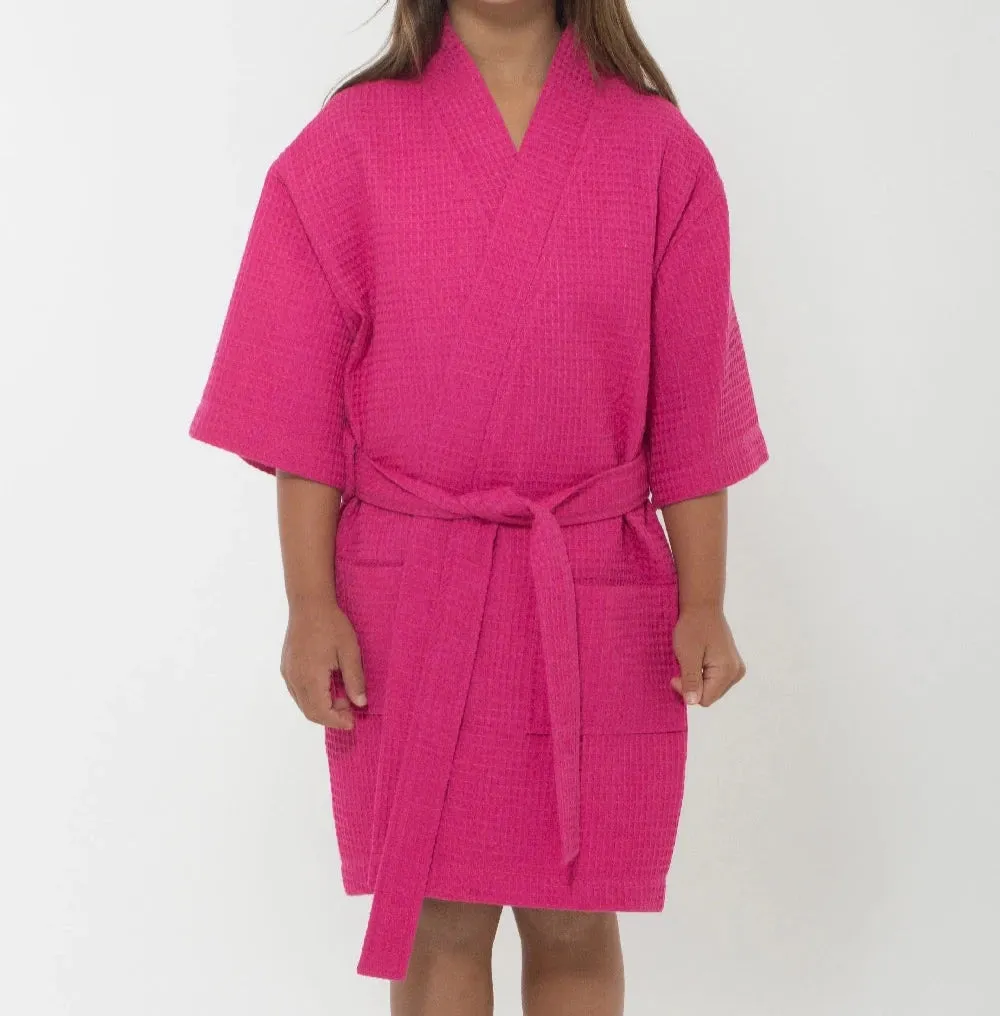 Waffle Kimono Kid's Robes