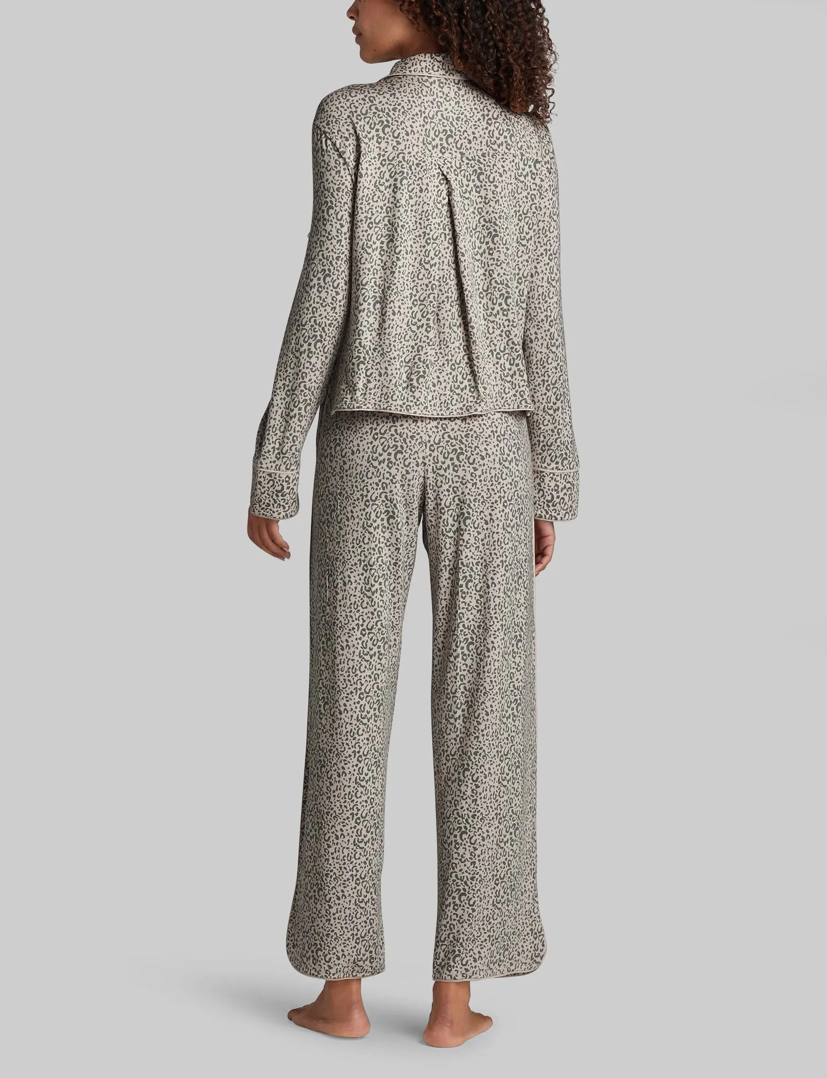 Women's Downtime Pullover Long Sleeve Pajama Top & Pant Set