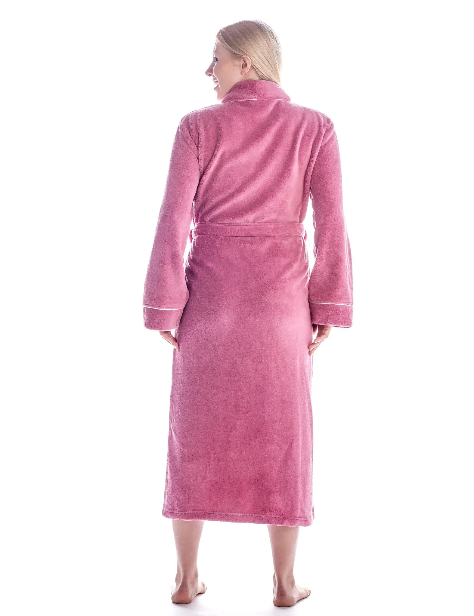 Women's Premium Coral Fleece Plush Spa/Bath Robe